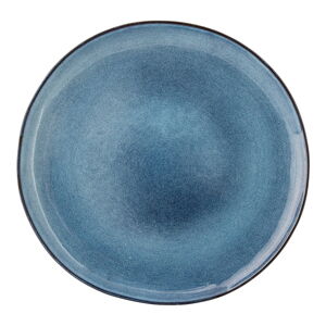 Modrý keramický plytký tanier Bloomingville Sandrine