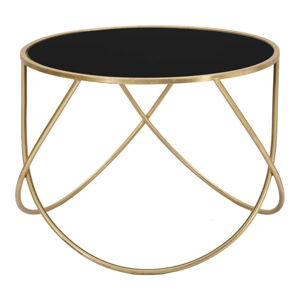Okrúhly odkladací stolík so sklenenou doskou ø 60 cm Ring – Mauro Ferretti