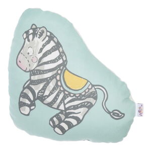 Detský vankúšik s prímesou bavlny Mike & Co. NEW YORK Pillow Toy Zebra, 28 x 29 cm