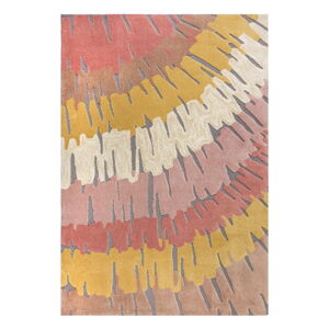 Ružovo-žltý koberec Flair Rugs Woodgrain, 120 x 170 cm