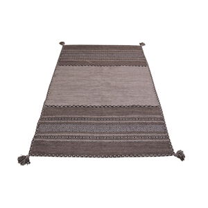 Sivo-béžový bavlnený koberec Webtappeti Antique Kilim, 60 x 240 cm