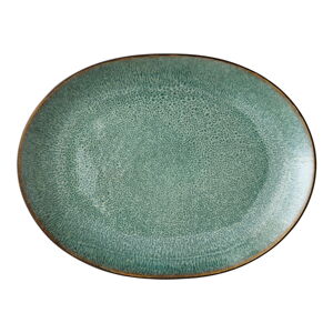 Zelený kameninový servírovací tanier Bitz Mensa, 30 x 22,5 cm
