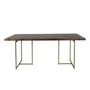 Jedálenský stôl s oceľovou konštrukciou Dutchbone Aron, 180 x 90 cm