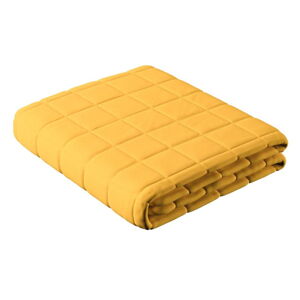 Žltá prešívaná posteľná prikrývka na dvojlôžko 170x210 cm Lillipop - Yellow Tipi