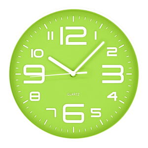 Zelené nástenné hodiny Postershop Timmy, ø 25 cm