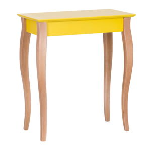 Žltý odkladací stolík Ragaba Console, dĺžka 65 cm
