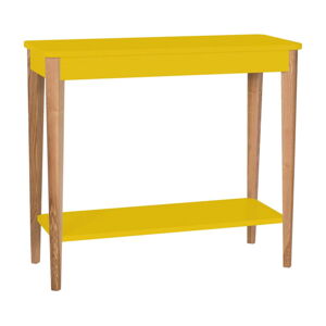 Žltý konzolový stolík Ragaba Ashme, šírka 85 cm