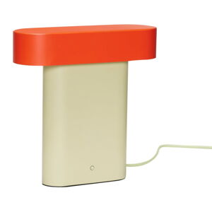 Oranžová/béžová stolová lampa (výška  25 cm) Sleek – Hübsch