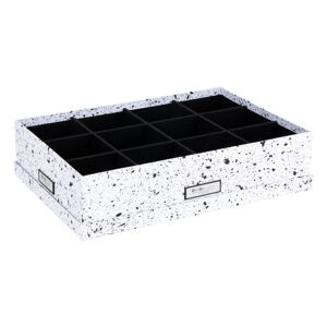 Čierno-biela škatuľa s priehradkami Bigso Box of Sweden Jakob