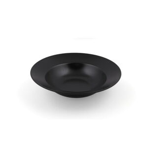 Čierny hlboký  kameninový tanier ø 26 cm – Hermia