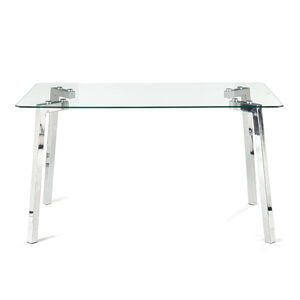 Jedálenský stôl so sklenenou doskou 80x140 cm Kirk – Tomasucci
