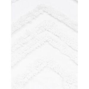 Biely bavlnený pléd Westwing Collection Faye, 240 x 260 cm