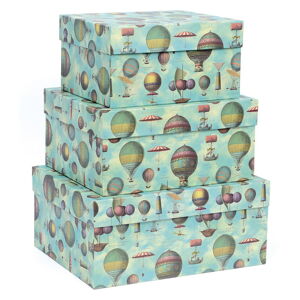 Darčekové škatule v súprave 3 ks Air Baloons – Kartos