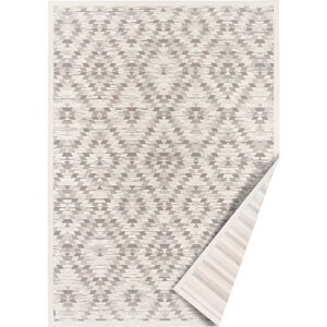 Bielo-sivý obojstranný koberec Narma Vergi, 100 x 160 cm