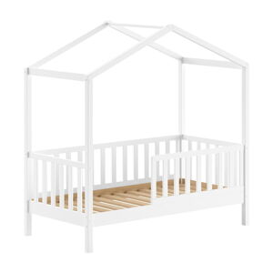 Biela detská posteľ z borovicového dreva 70x140 cm DALLAS – Vipack