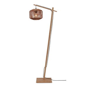 Stojacia lampa s ratanovým tienidlom v prírodnej farbe (výška 150 cm) Tanami – Good&Mojo