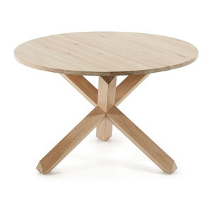 Stôl z dubového dreva Kave Home Nori, ⌀ 120 cm