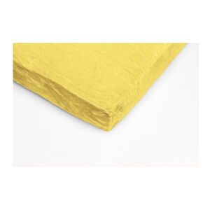 Žltá mikroplyšová plachta My House, 90 × 200 cm