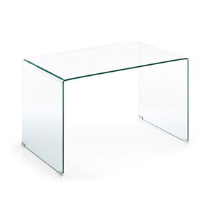 Sklenený pracovný stôl 70x125 cm Burano – Kave Home