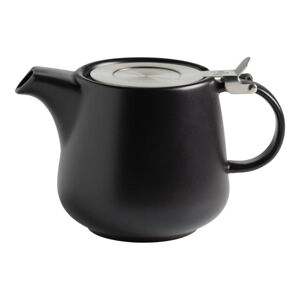 Čierna porcelánová čajová kanvica so sitkom Maxwell & Williams Tint, 600 ml