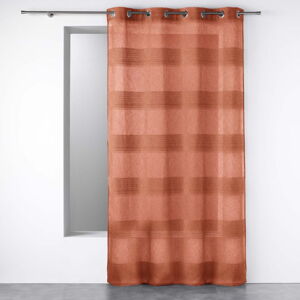 Záclona v tehlovej farbe 140x280 cm Terraza – douceur d'intérieur
