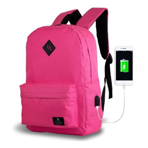 Ružový batoh s USB portom My Valice SPECTA Smart Bag