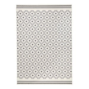 Bielo-čierny koberec Zala Living Cubic, 70 × 140 cm