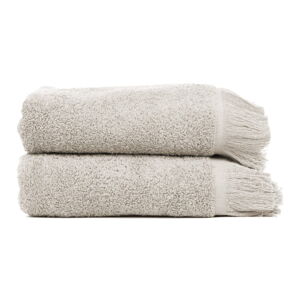 Súprava 2 sivohnedých uterákov zo 100% bavlny Bonami Selection, 50 × 90 cm