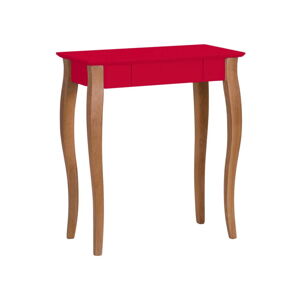 Červený písací stôl Ragaba Lillo, šírka 65 cm