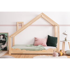 Domčeková posteľ z borovicového dreva Adeko Luna Drom, 100 x 200 cm