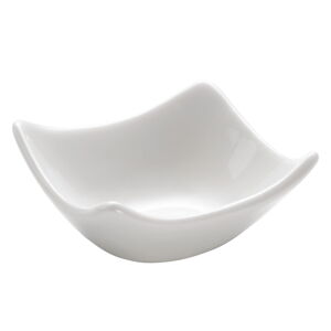 Biela porcelánová miska Maxwell & Williams Basic Wave, 7,5 x 7,5 cm