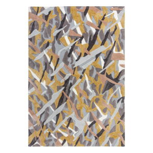 Sivo-žltý koberec Flair Rugs Bark, 160 x 230 cm