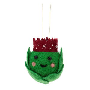 Textilná vianočná ozdoba Brussel Sprout – Sass & Belle