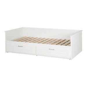 Biela detská posteľ s výsuvným lôžkom s úložným priestorom 90x200 cm Felicia – Roba