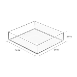 Transparentný organizér iDesign Clarity, 20 × 20 cm