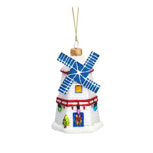 Sklenená vianočná ozdoba Windmill – Sass & Belle