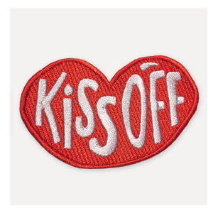 Červená zášivka v tvare pier U Studio Design Kiss Off, 8,5 × 11 cm