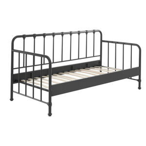 Sivá kovová detská posteľ 90x200 cm BRONXX – Vipack