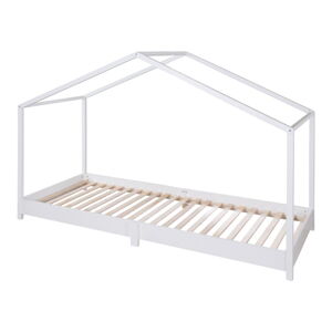 Biela domčeková detská posteľ 90x200 cm Montessori – Roba