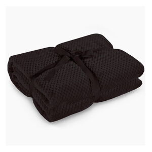 Čierna deka z mikrovlákna DecoKing Henry, 150 × 200 cm