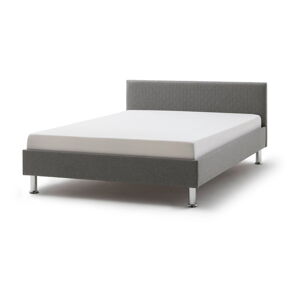 Sivá čalúnená dvojlôžková posteľ 120x200 cm Lima - Meise Möbel