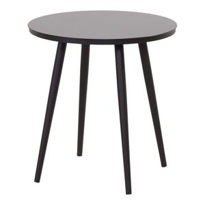 Okrúhly záhradný barový stolík s čiernou doskou ø 66 cm Sophie – Hartman