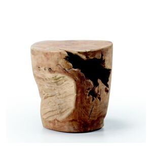 Okrúhly odkladací stolík z teakového dreva ø 35 cm Tropicana – Kave Home