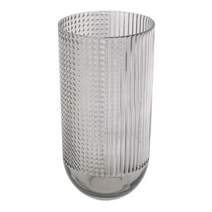 Sivá sklenená váza PT LIVING Attract, výška 30 cm
