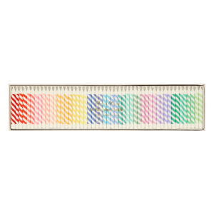 Tortové sviečky v súprave 50 ks Rainbow Striped Mini – Meri Meri
