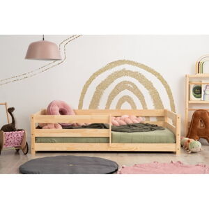 Detská posteľ z borovicového dreva 90x200 cm v prírodnej farbe Mila CPD – Adeko