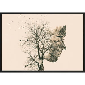 Plagát DecoKing Girl Silhouette Tree, 70 x 50 cm