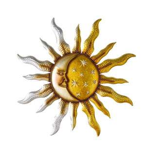 Kovová nástenná dekorácia Moon & Sun – Casa Selección